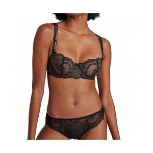 NEW AUBADE danse des sens half cup bra in black